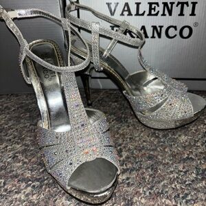 Valenti Franco strappy peep toe high heels